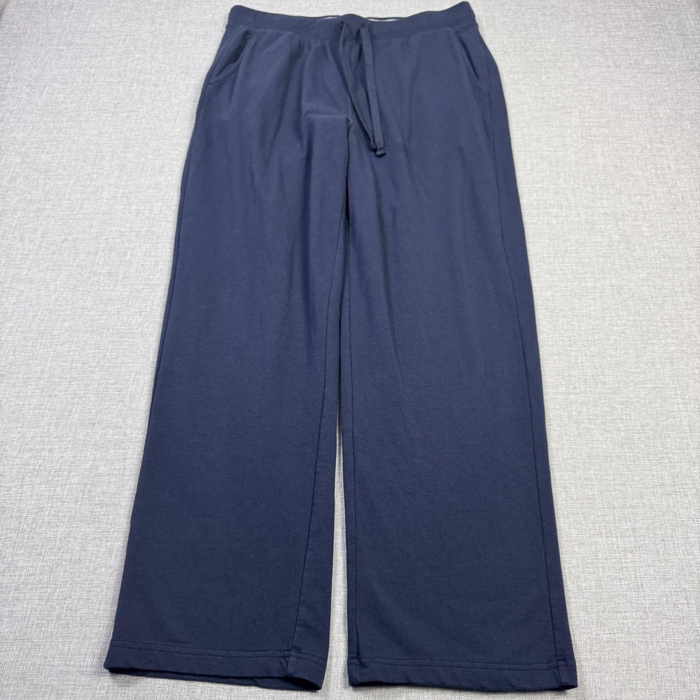Porter & Ash Sweatpants Men's Large Blue Wide-Leg Drawstring Pockets Lounge
